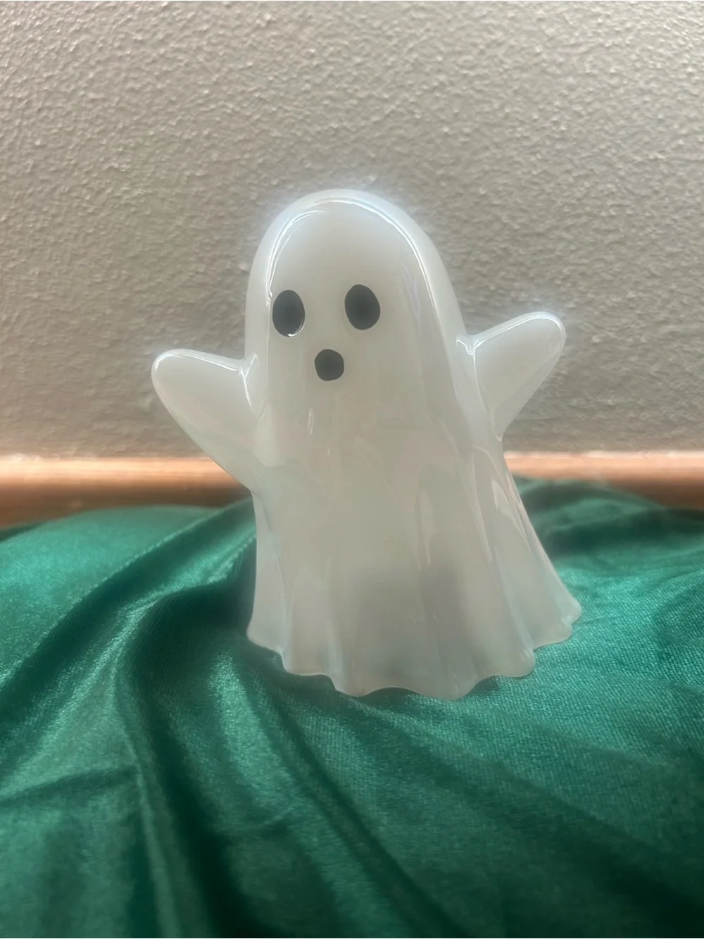 Glass Ghost Decorative Sculpture White Matte - Hyde and EEK!